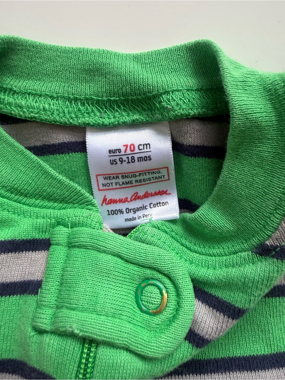 Hanna Andersson Zip Up Sleeper 9-18M - Picture 4 of 5